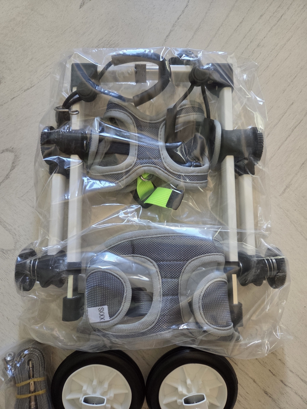 LetPetRun Dog Wheelchair for Back Legs Adjustable Hind Leg Mobility Cart XXXS